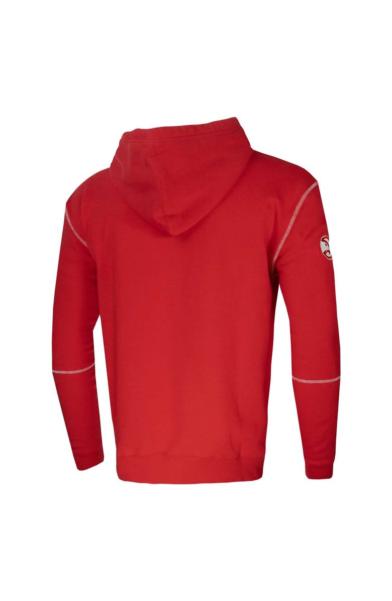 Stadium Essentials Unisex Red Stadium Essentials Atlanta Hawks Monument Pullover Hoodie, Alternate, color, Red