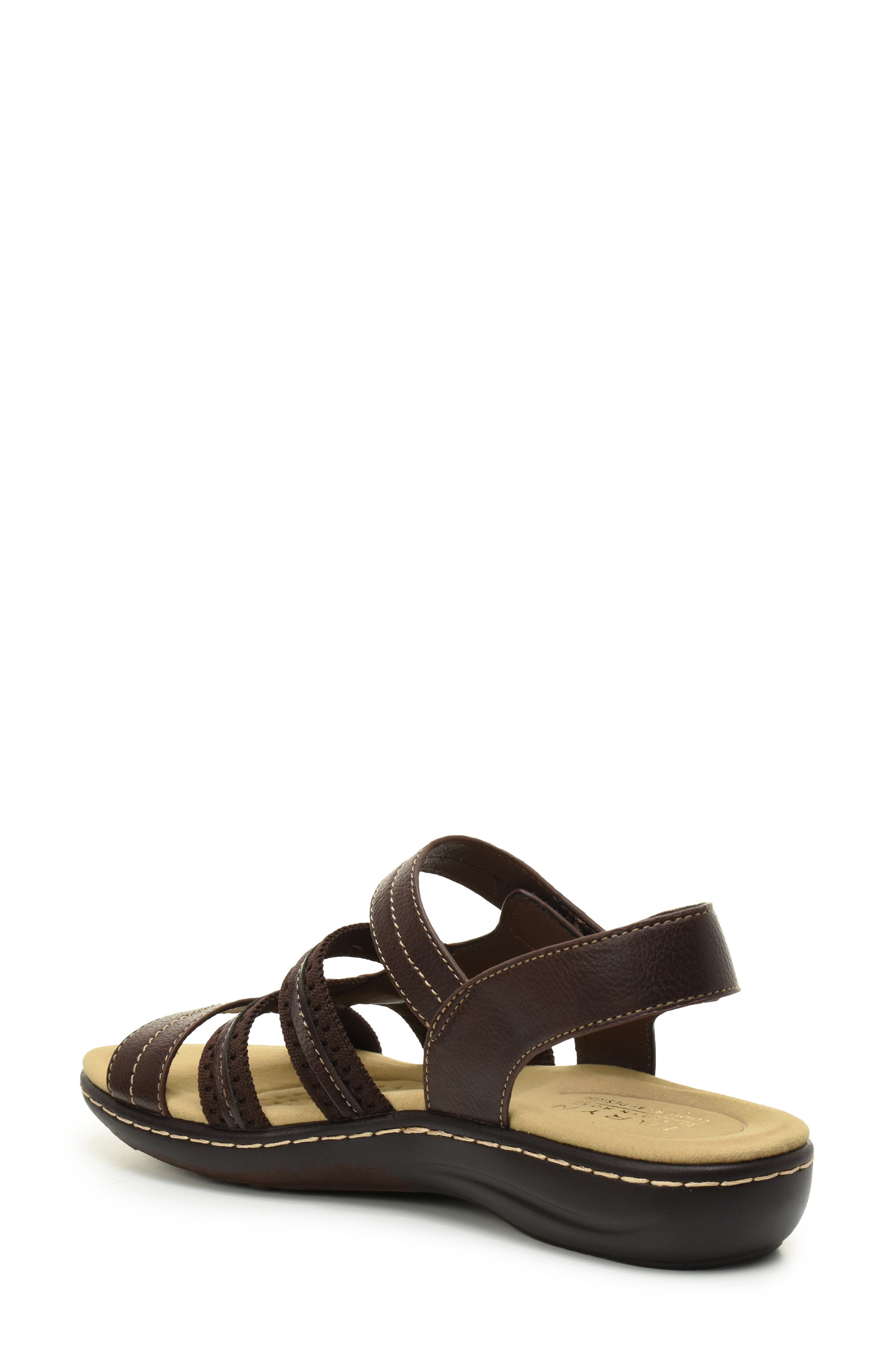 Taryn Rose Slingback Sandal, Alternate, color, Dark Brown