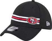 New Era Men's New Era Black San Francisco 49ers Stripes 39THIRTY Flex Hat