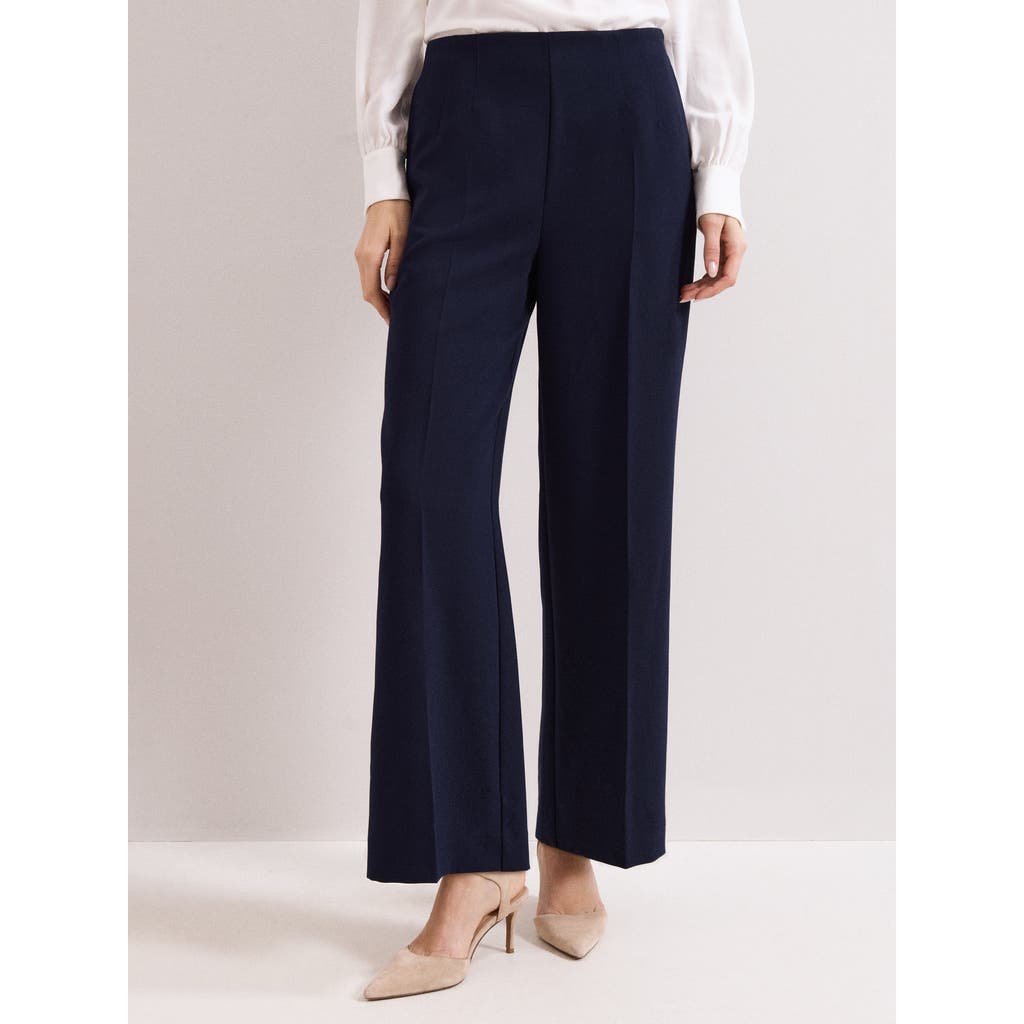 Phase Eight Aubrie Tailored Wide Leg Trouser In Blue