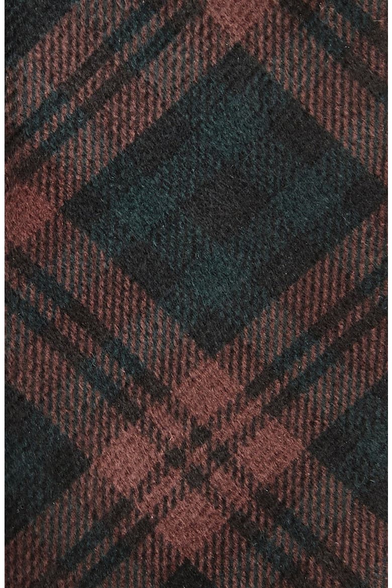 Plaid Velvet Slim Tie, Alternate, color, BURGUNDY MULTI