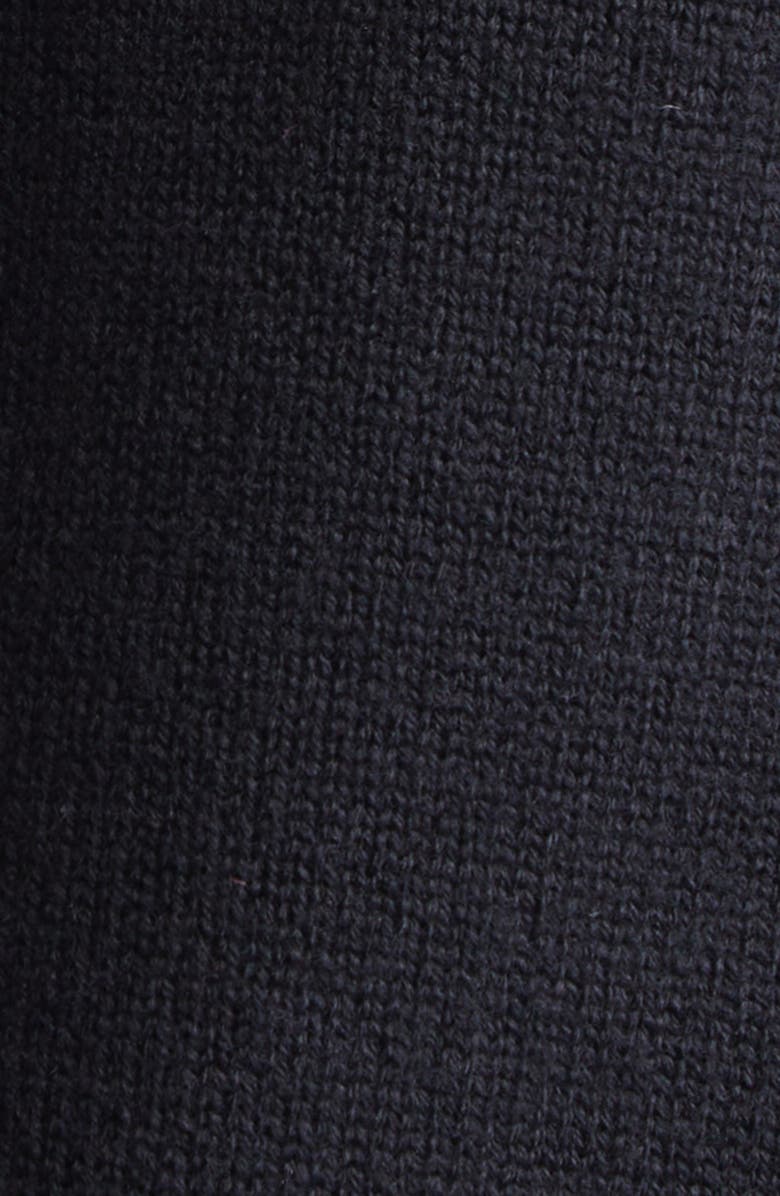 Dolce&Gabbana Floral Brooch Virgin Wool V-Neck Sweater, Alternate, color, N0000 Nero