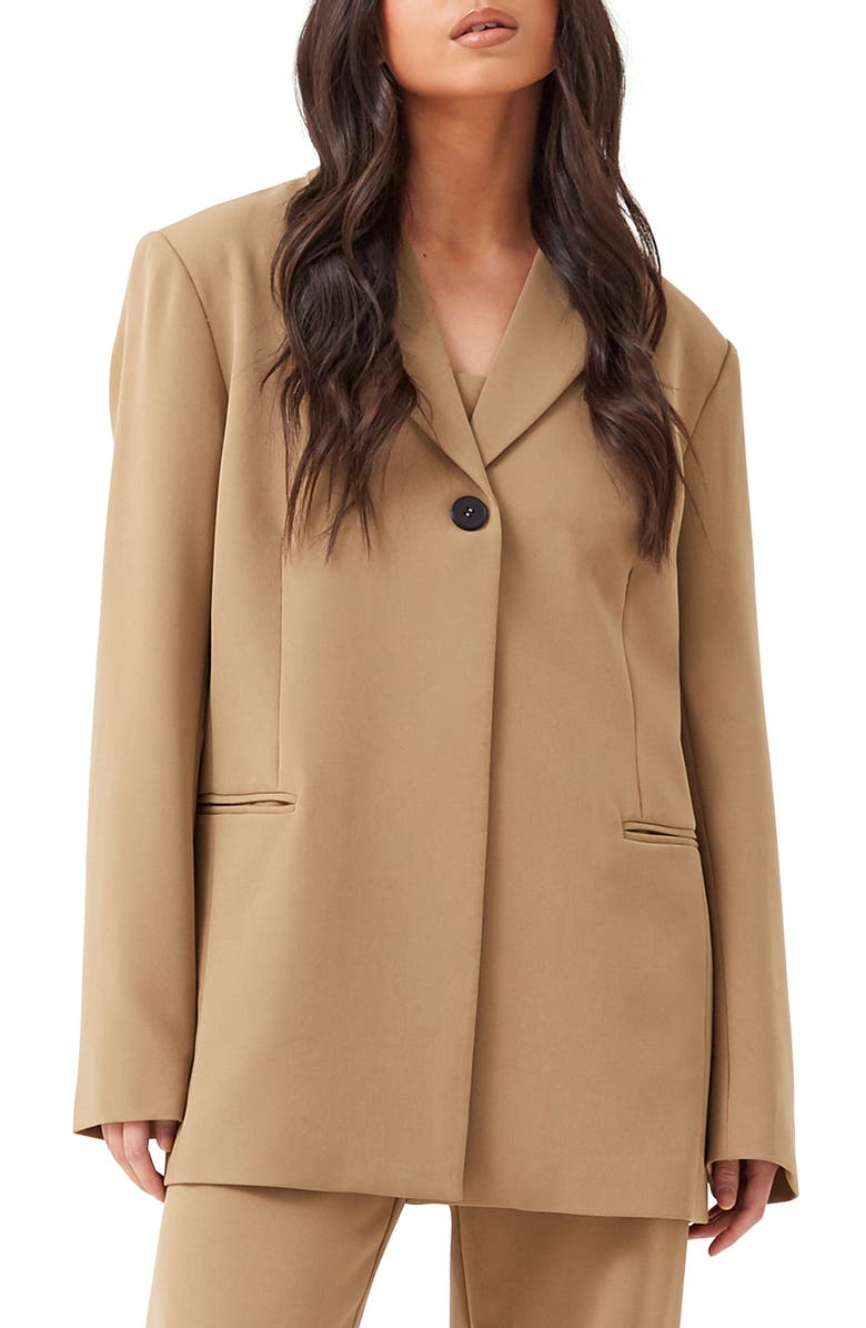 4th & Reckless Aiden Oversize Blazer, Main, color, Olive