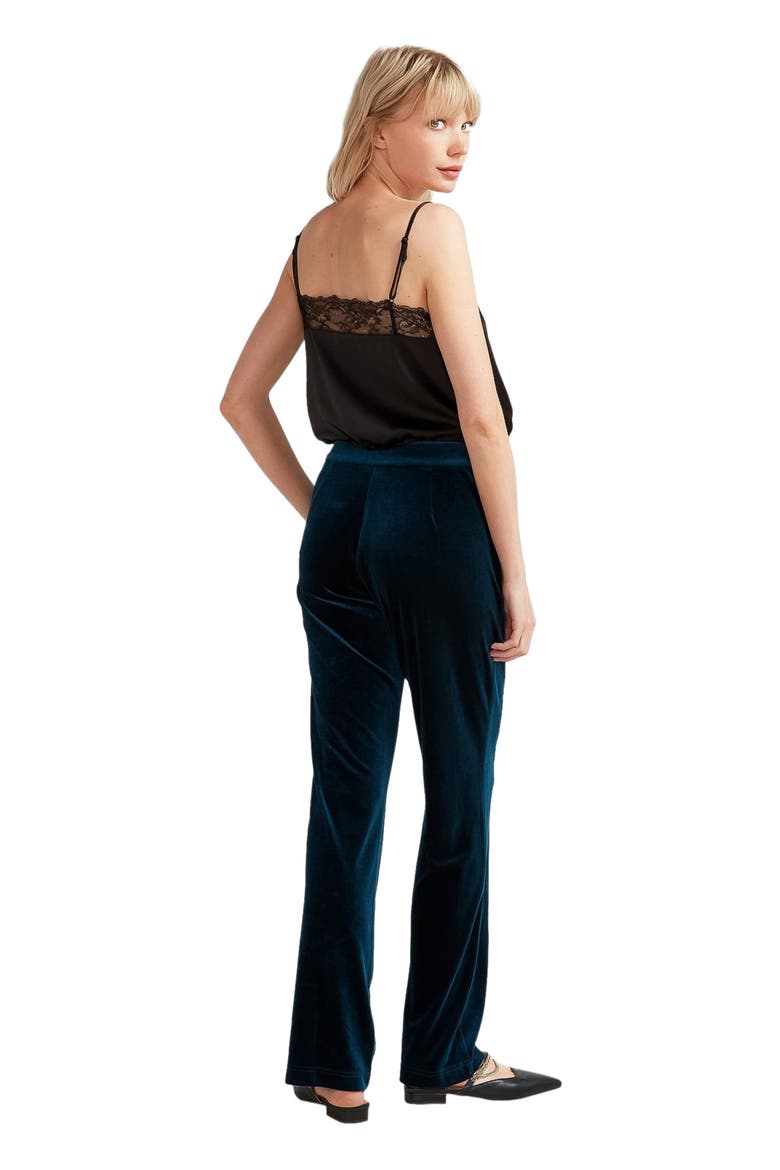 Reverie Velvet Pant, Alternate, color, Dark Teal