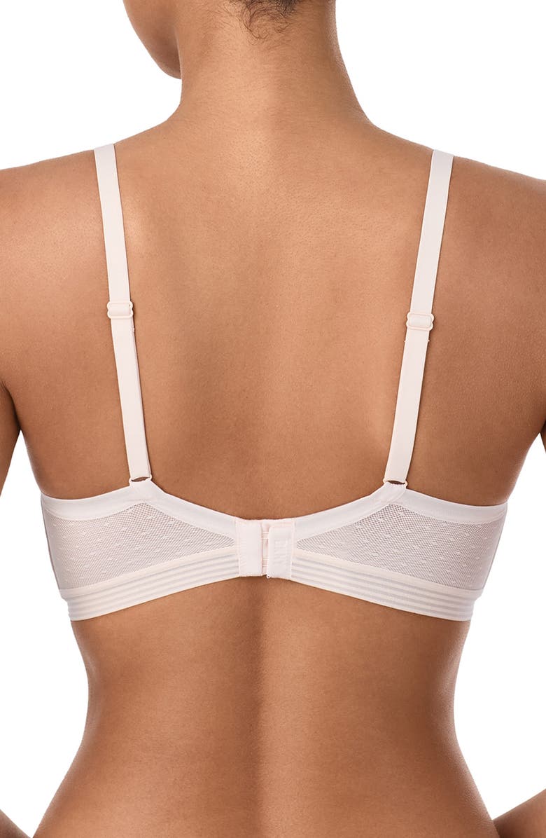 DKNY Point D Esprit Bralette, Alternate, color, Pearly Pink