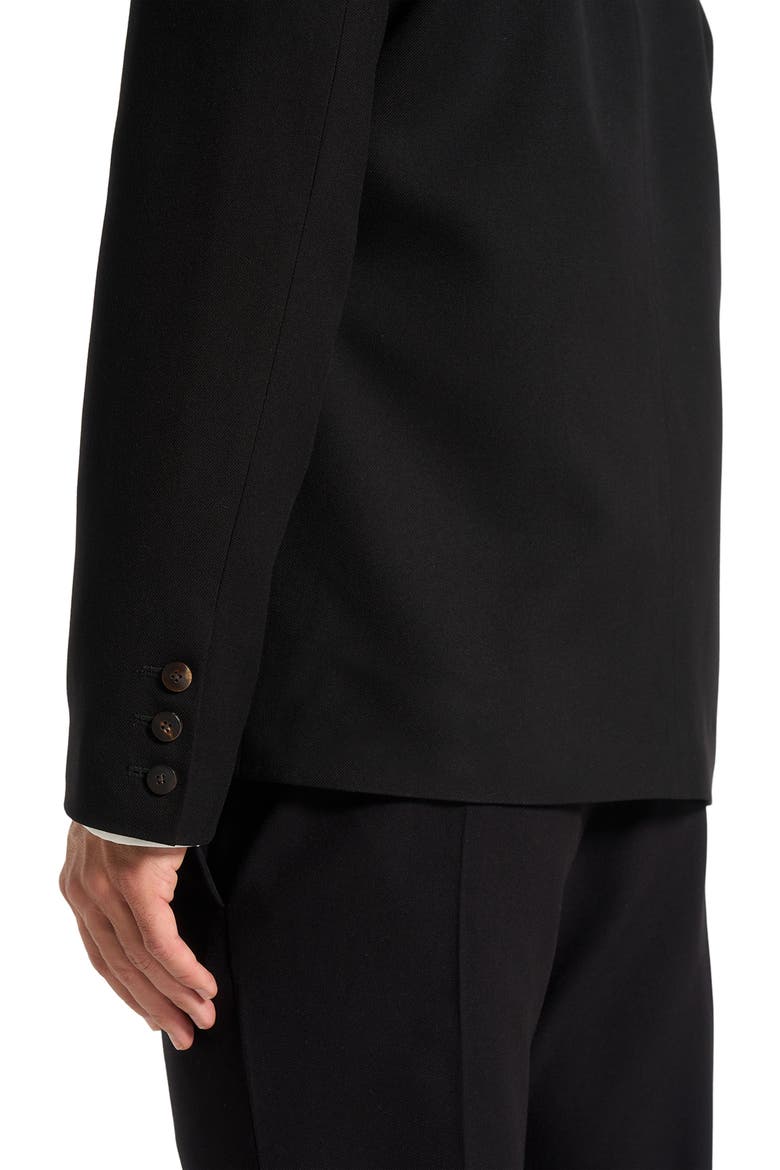 Alec Double Breasted Suit Jacket With Contrast Lapel, Alternate, color, Black