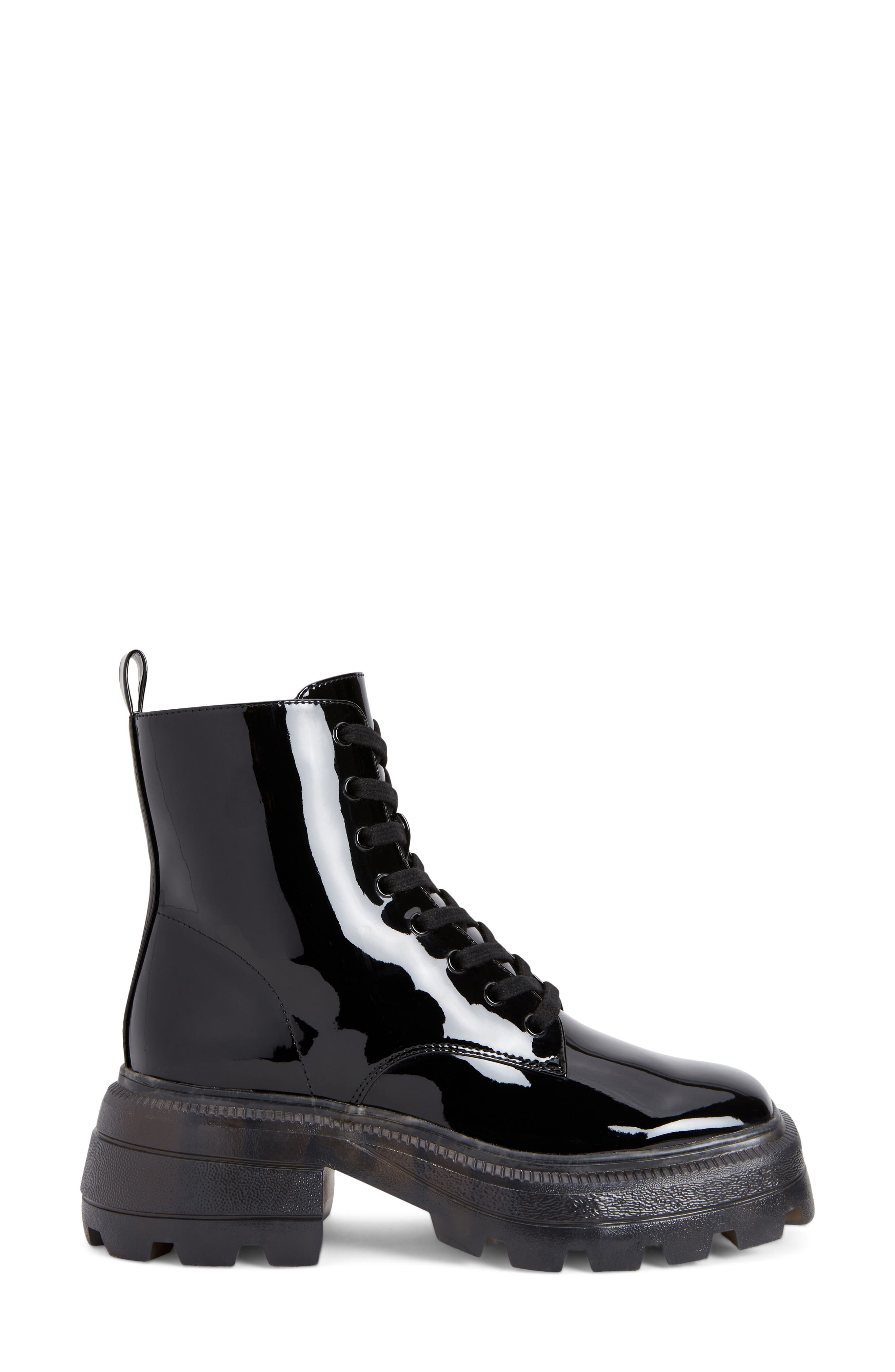 The Geli Combat Boot, Alternate, color, BLACK