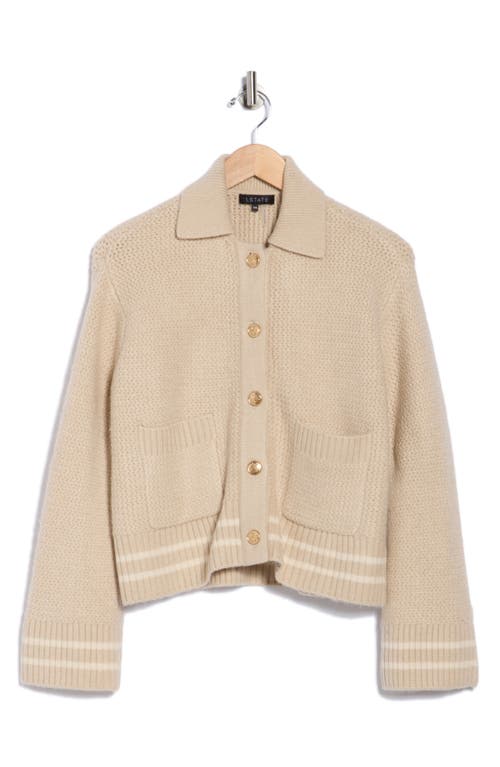 1.state Patch Pocket Sweater Jacket In Neutral