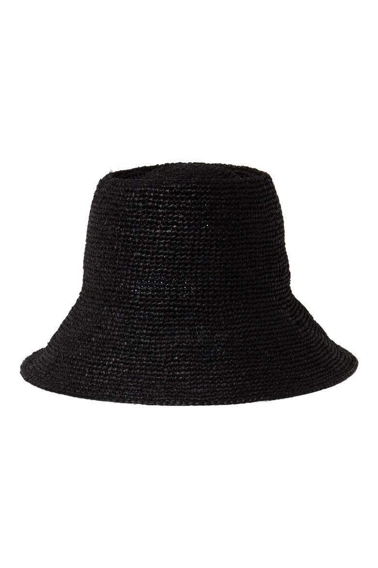 帽子 JHAKX COTTON BUCKET HAT - BLACK Felix Crochet Raffia Bucket Hat (Women) | Nordstrom