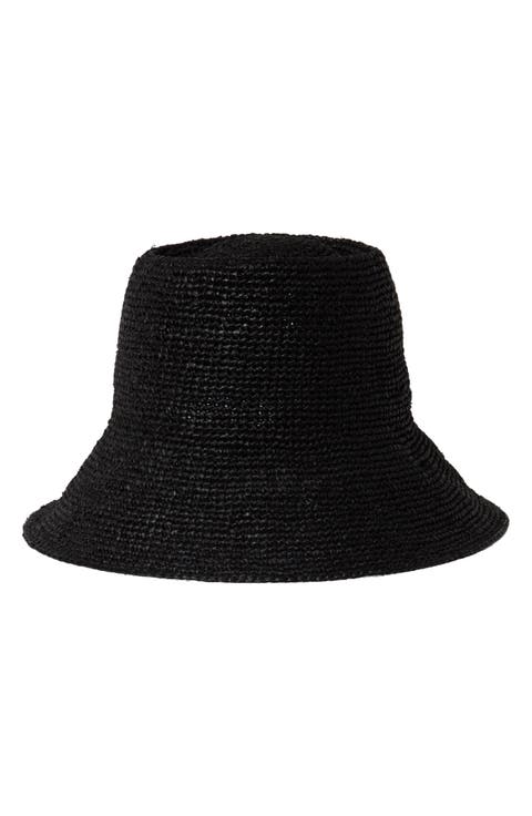 Felix Crochet Raffia Bucket Hat
