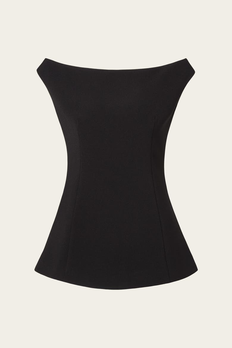 Diora Half Off Shoulder Top, Alternate, color, Black