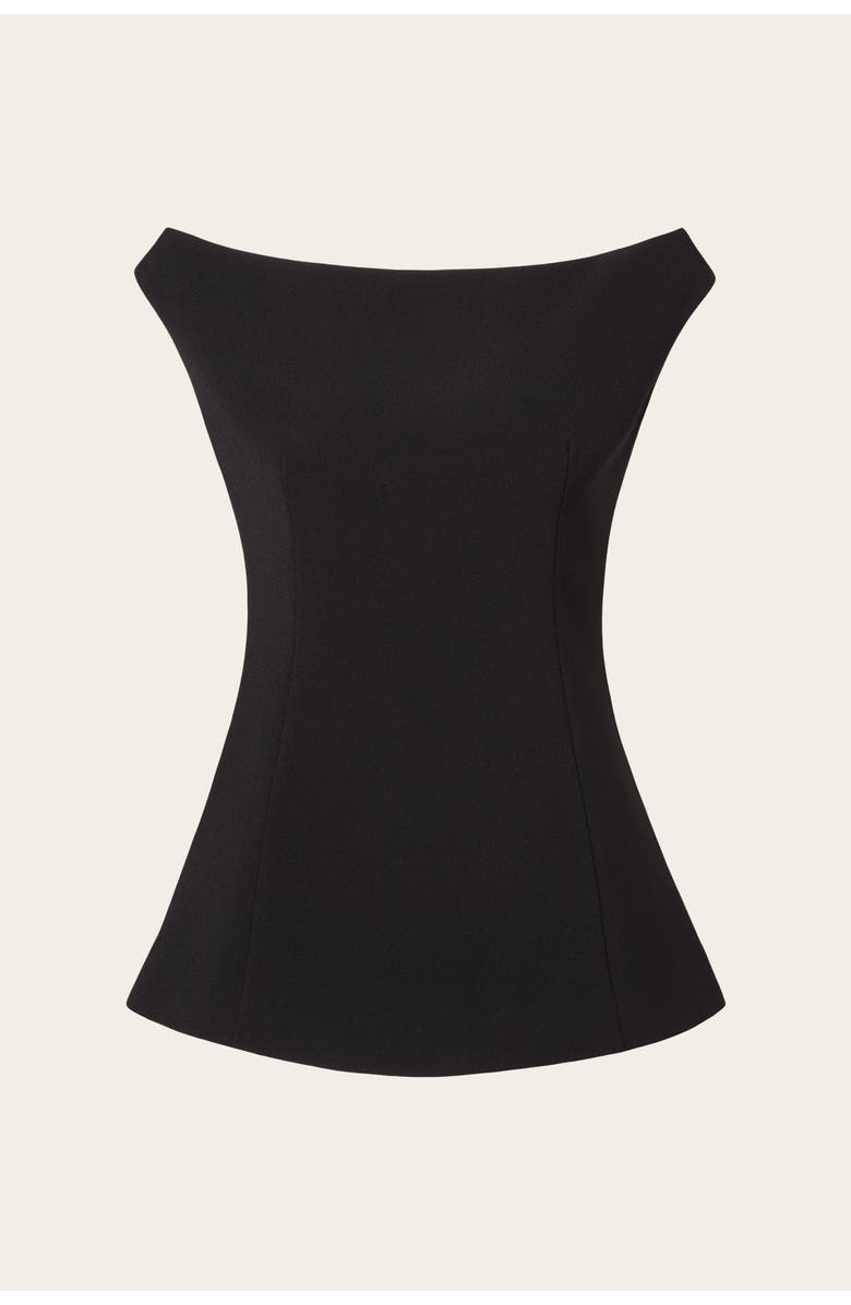 Malina Diora Half Off Shoulder Top, Alternate, color, Black