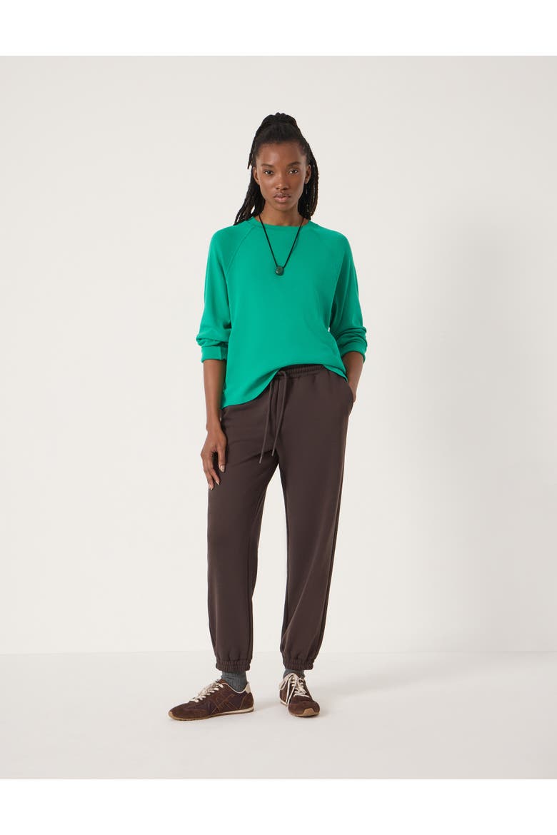 Matilda Raglan Sweatshirt, Alternate, color, Bright Green