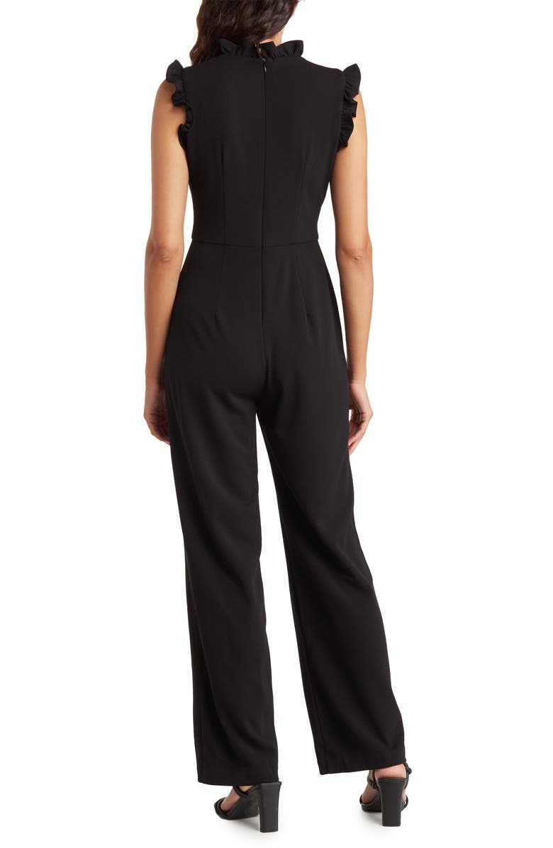 Maggy London Ruffle Sleeveless Jumpsuit, Alternate, color,