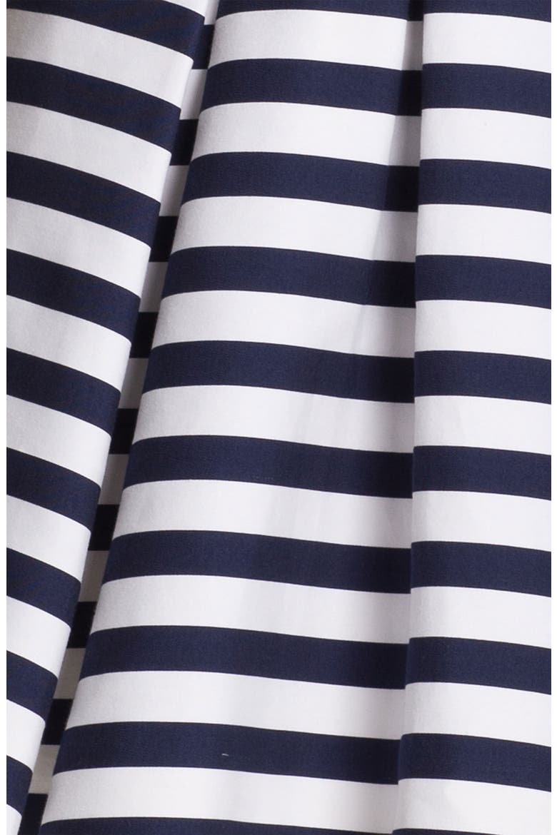 'mariella' cotton blend fit & flare dress, Alternate, color, FRENCH NAVY