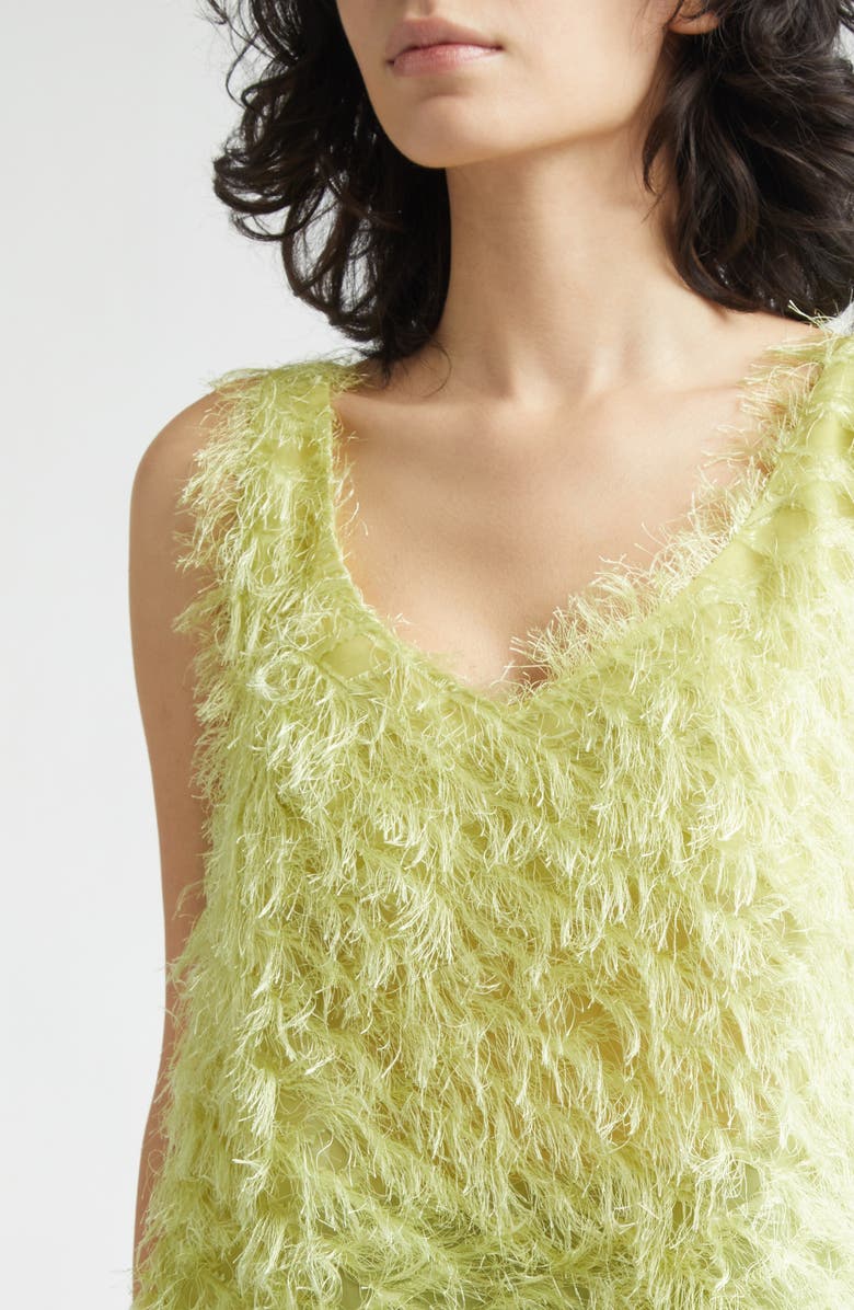 KÚR Lilly Textured Cami, Alternate, color, Lime Green