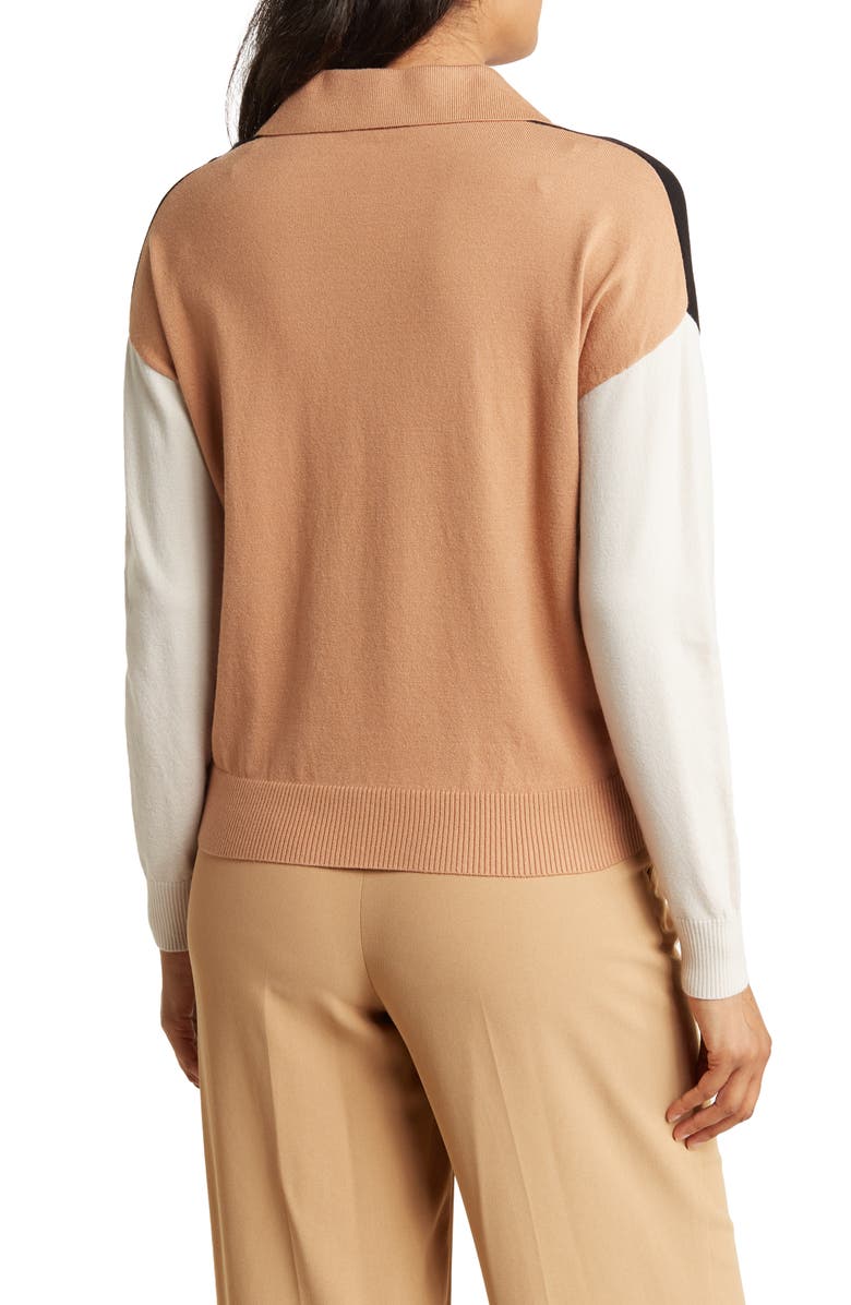 T Tahari Polo Sweater, Alternate, color, 
