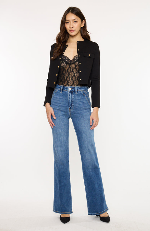 Celia Ultra High Rise Wide Flare Jeans