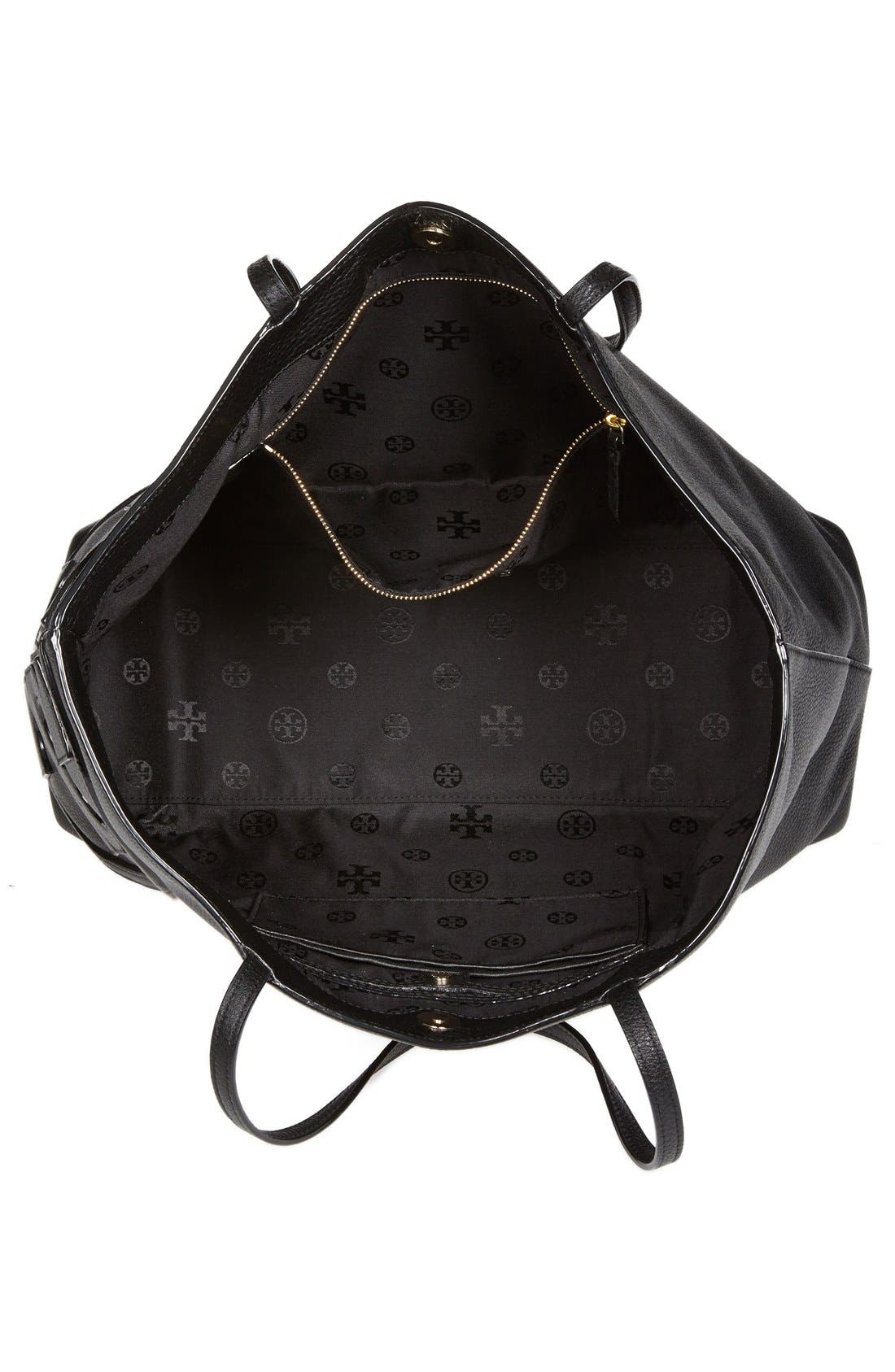 Tory Burch 'All T' Leather Tote, Alternate, color, 