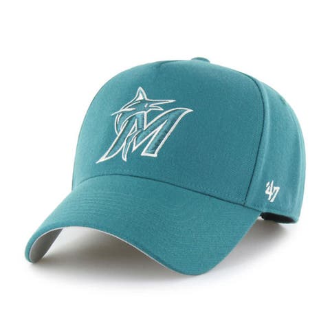 Men's '47  Teal Miami Marlins Ballpark Offside Adjustable Hat