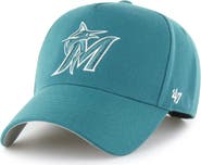 '47 Men's '47  Teal Miami Marlins Ballpark Offside Adjustable Hat