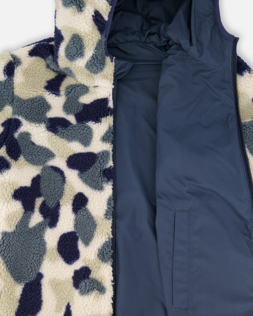 Deux Par Deux Kids Unisex Reversible Mid-season Jacket In Multi