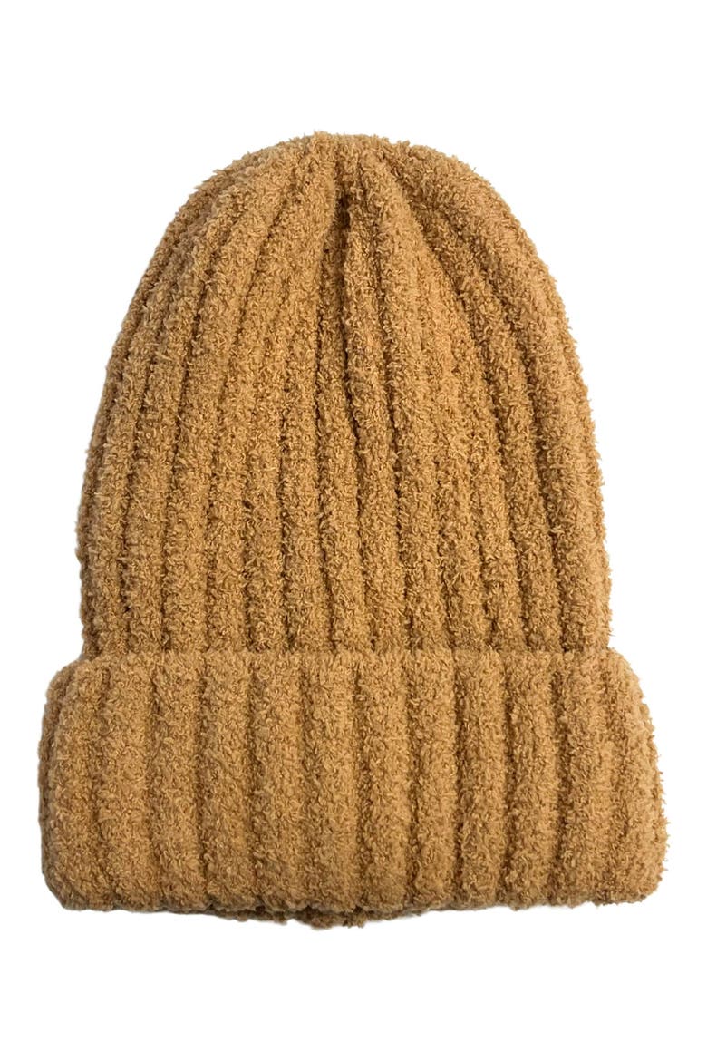 Cozy Knit Beanie, Main, color, CAMEL