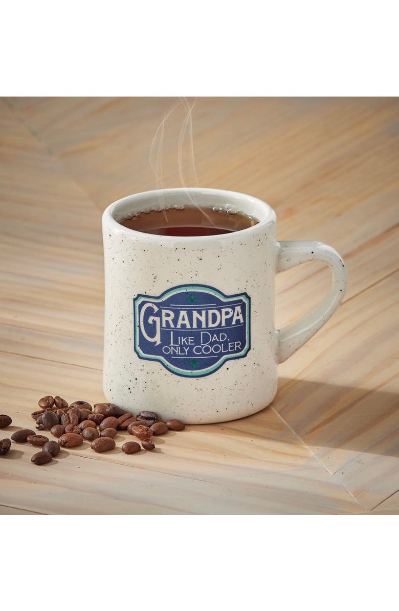 tag Grandpa Like Dad Only Cooler Blue Multi Earthenware Mug 12 oz, Alternate, color, Blue
