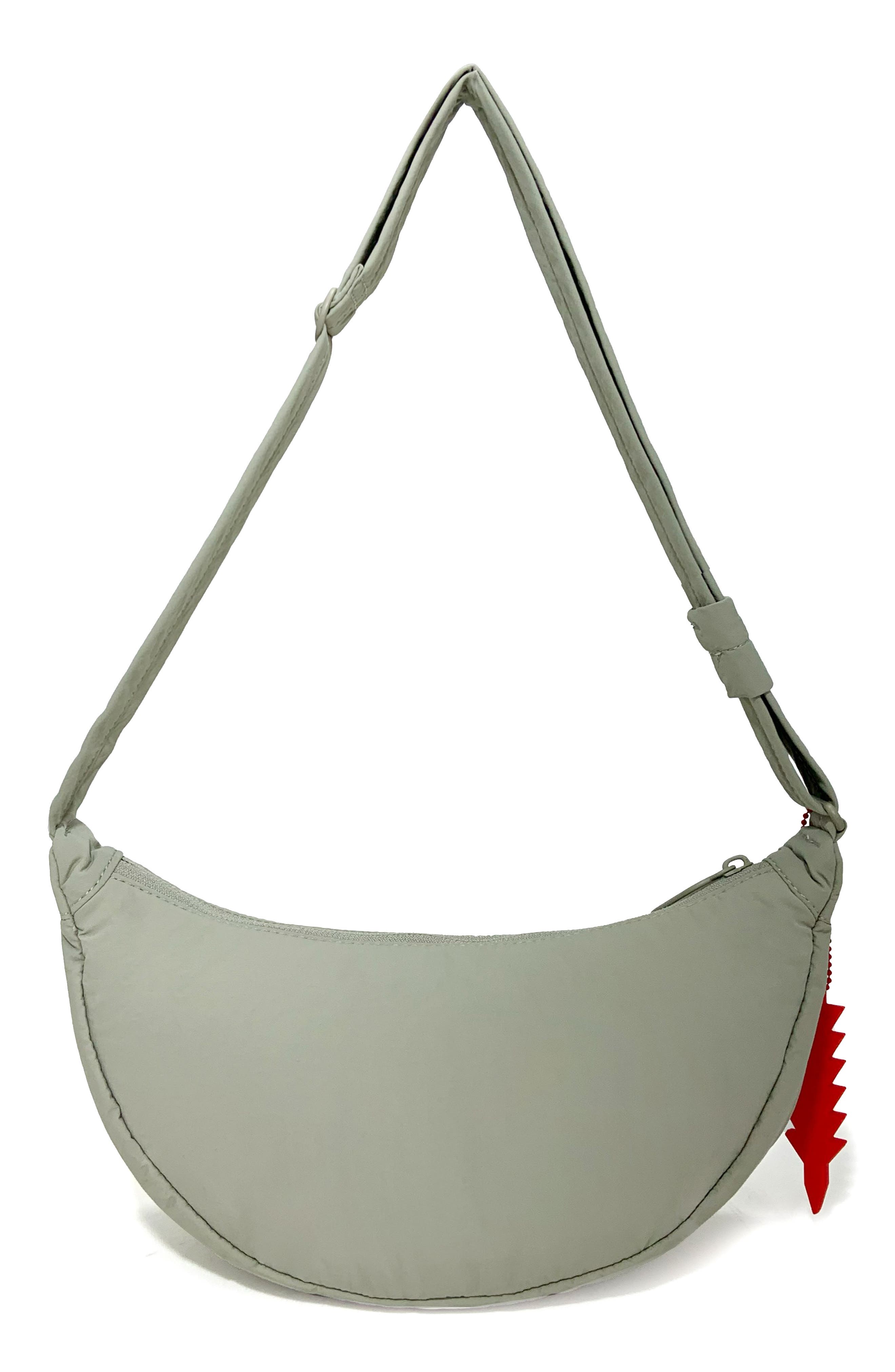 Thacker Cleo Large Crescent Crossbody Bag, Alternate, color, Light Sage