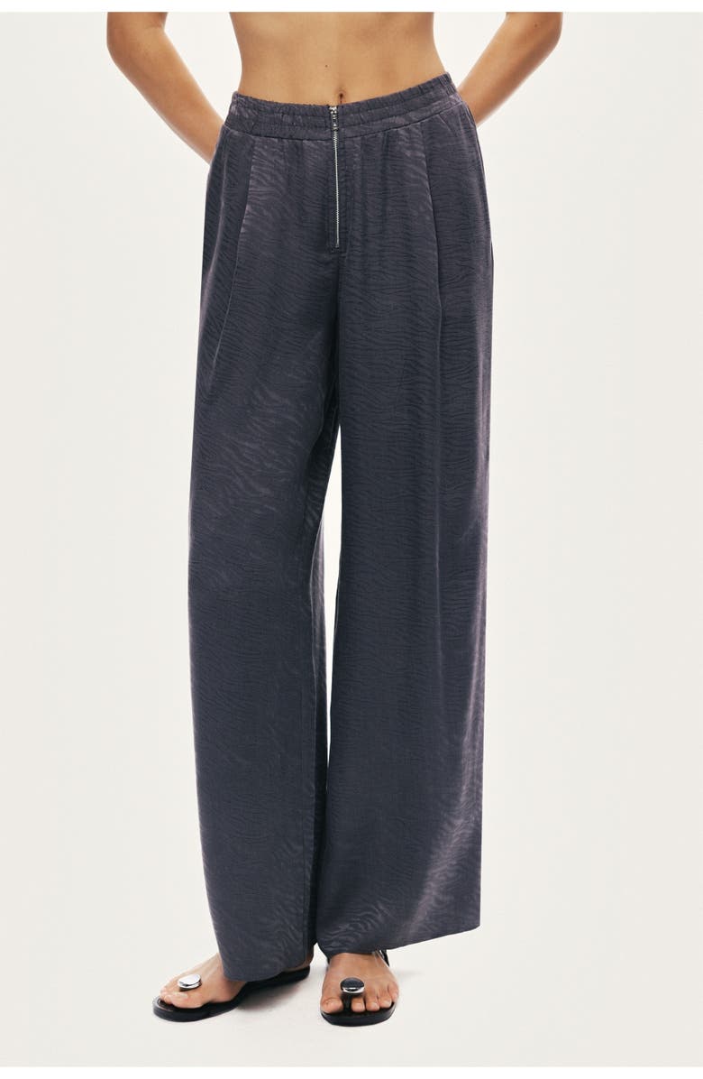 Nocturne Fluid Straight-Leg Pants, Main, color, Anthracite