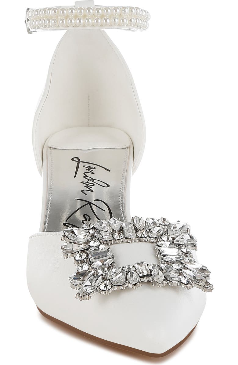 LONDON RAG Onkana Kitten Heel Sandal, Alternate, color, White