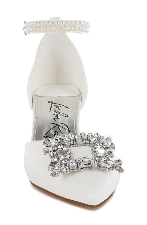 London Rag Onkana Kitten Heel Sandal In White