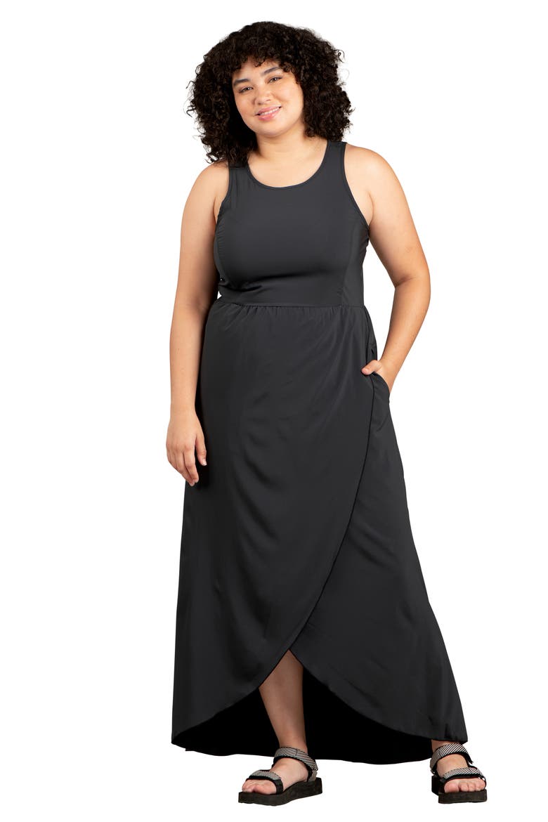 Sunkissed Maxi Dress, Alternate, color, BLACK