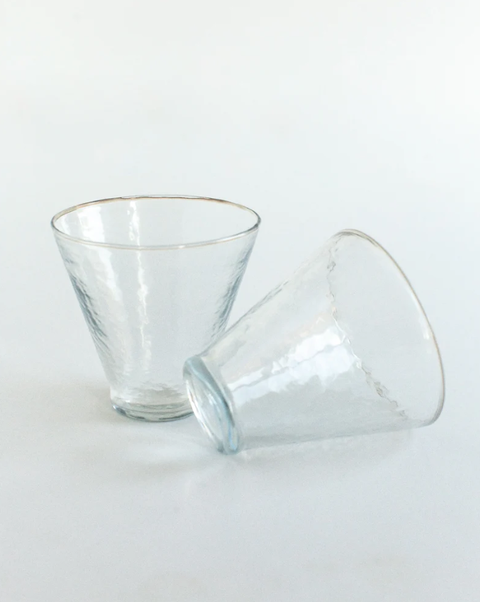 Handblown Hammered Dessert Cup - Set of 4