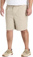 Harbor Bay by DXL Big & Tall Waist-Relaxer Pleated Shorts