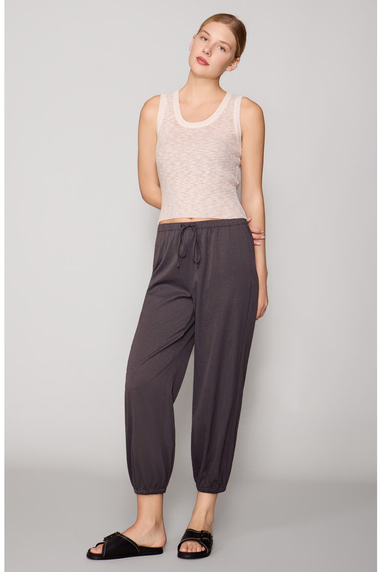 Twill Balloon Pants, Alternate, color, SLATE