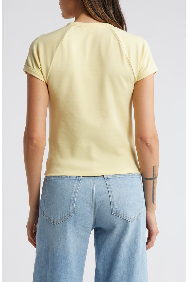 Raglan Sleeve Baby Tee, Alternate, color, CANDLELIGHT