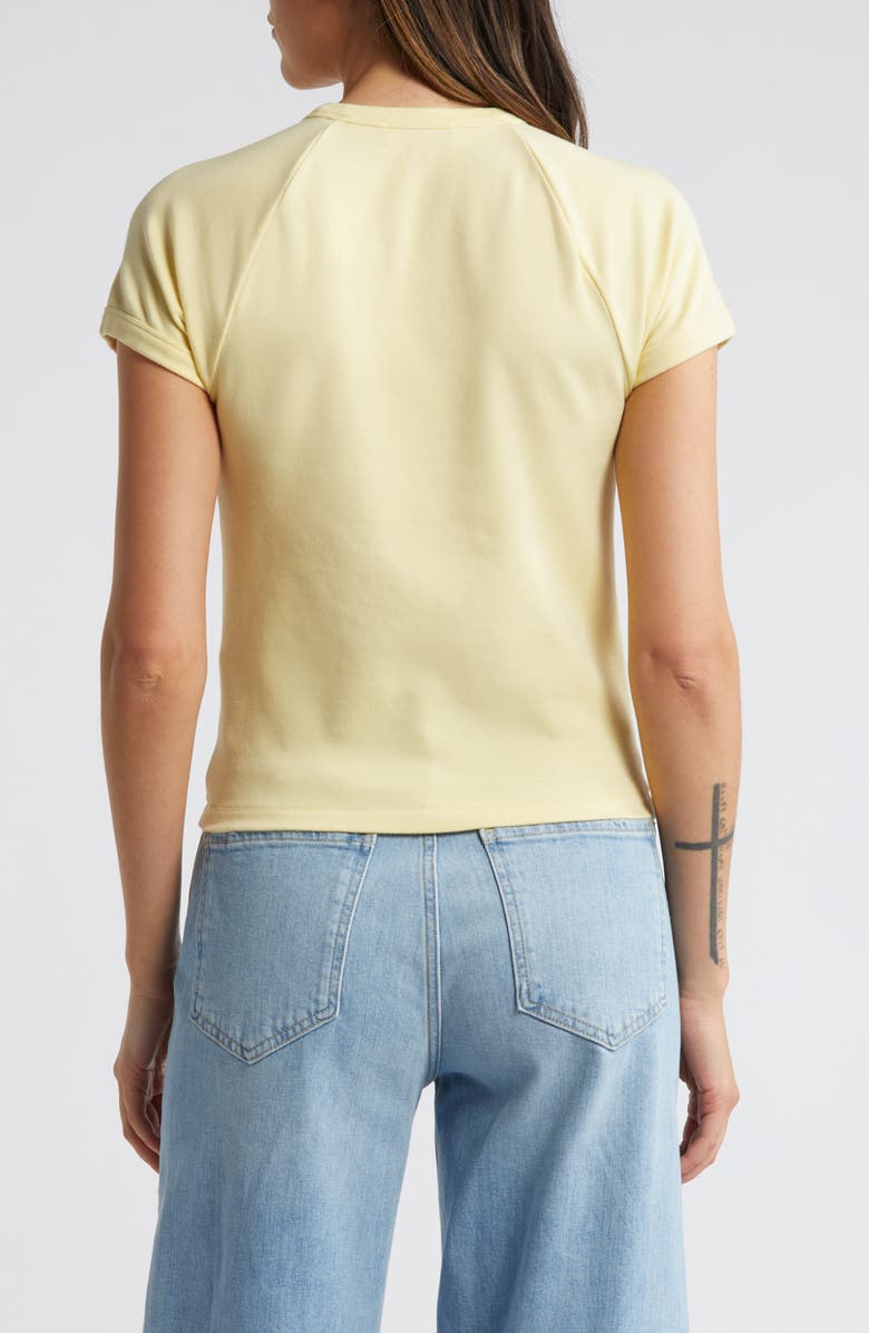 Madewell Raglan Sleeve Baby Tee, Alternate, color, Candlelight