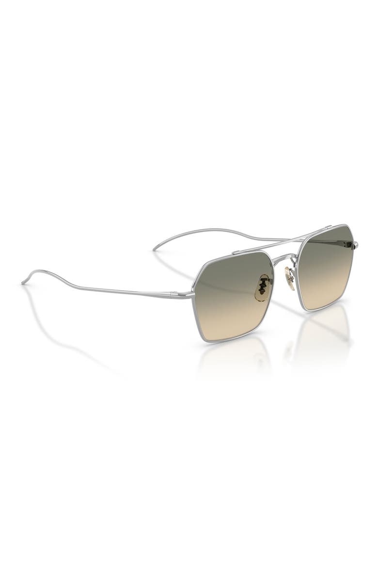 TK-15 53mm Geometric Sunglasses, Alternate, color, SILVER / ENOKI GRADIENT