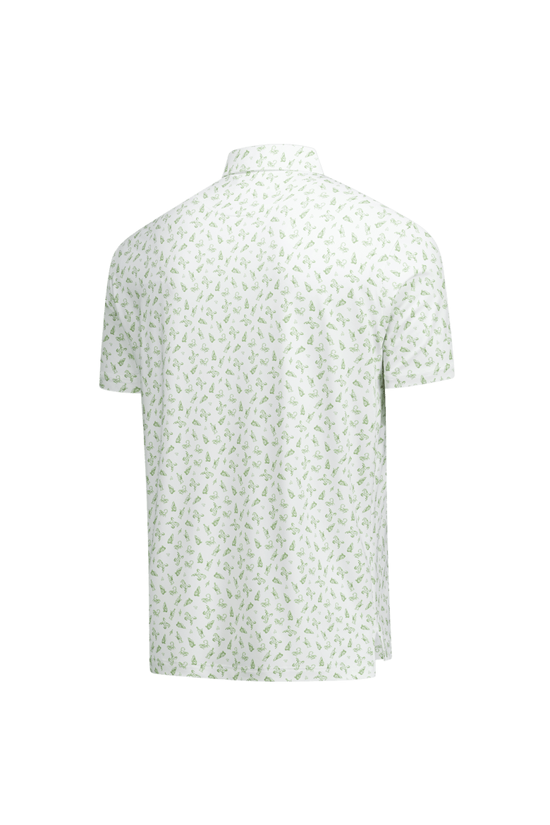 Men's Breezy Golf White WM Phoenix Open Caddy Creatures Polo, Alternate, color, White