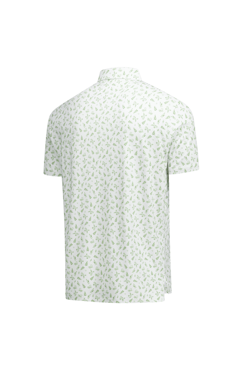 Breezy Golf Men's Breezy Golf White WM Phoenix Open Caddy Creatures Polo, Alternate, color, White