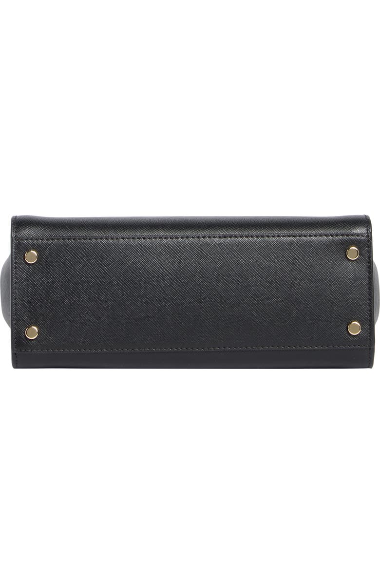 Kate Spade New York madison saffiano leather small satchel, Alternate, color, Black