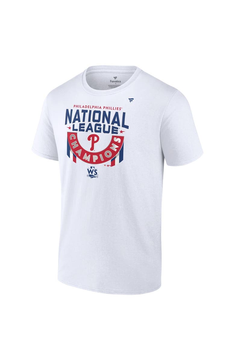 FANATICS Men's Fanatics Branded White Philadelphia Phillies 2022 National League Champions Locker Room Big & Tall T-Shirt, Alternate, color, 