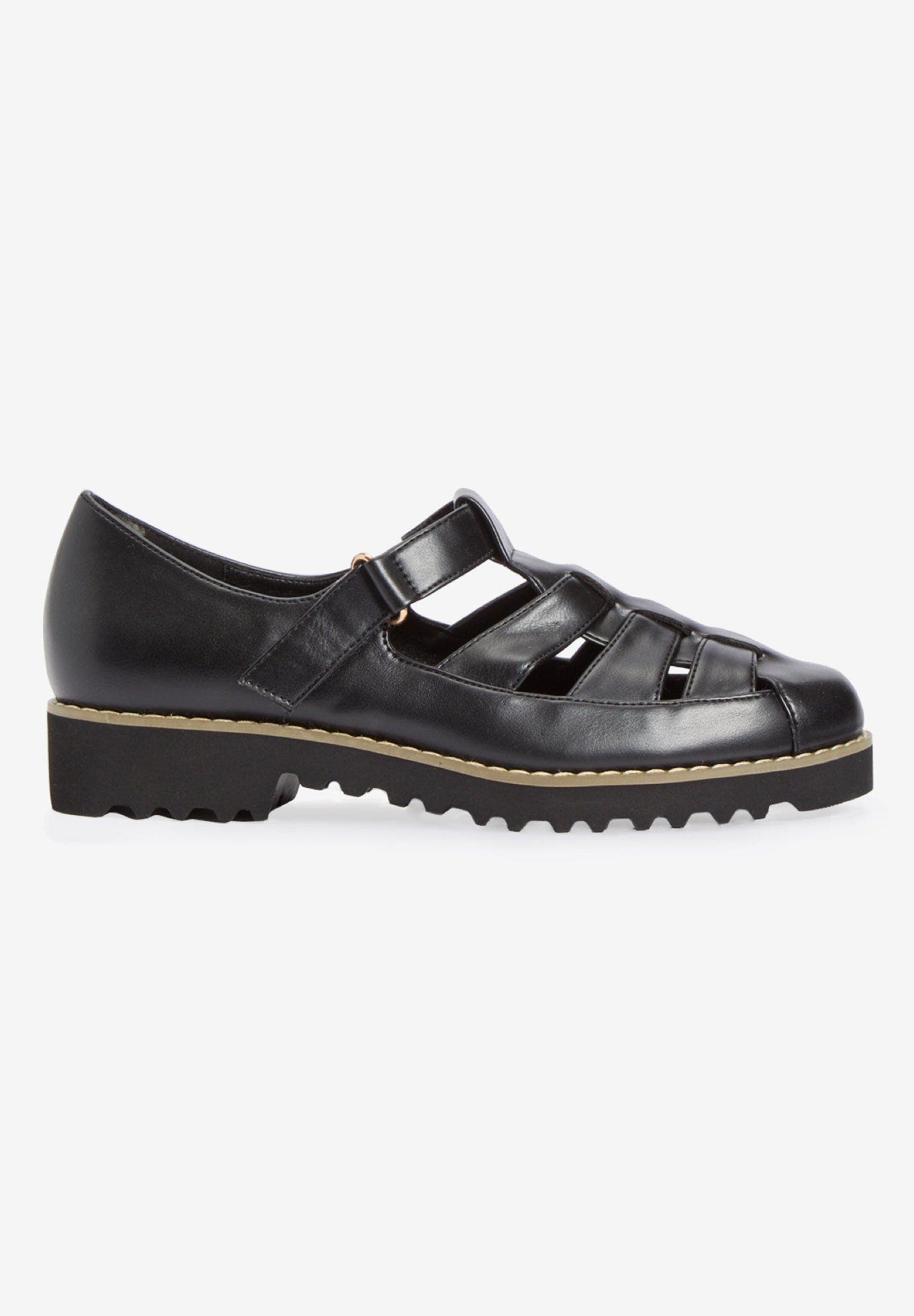 Comfortview The Alva Fisherman Flat, Alternate, color, Black