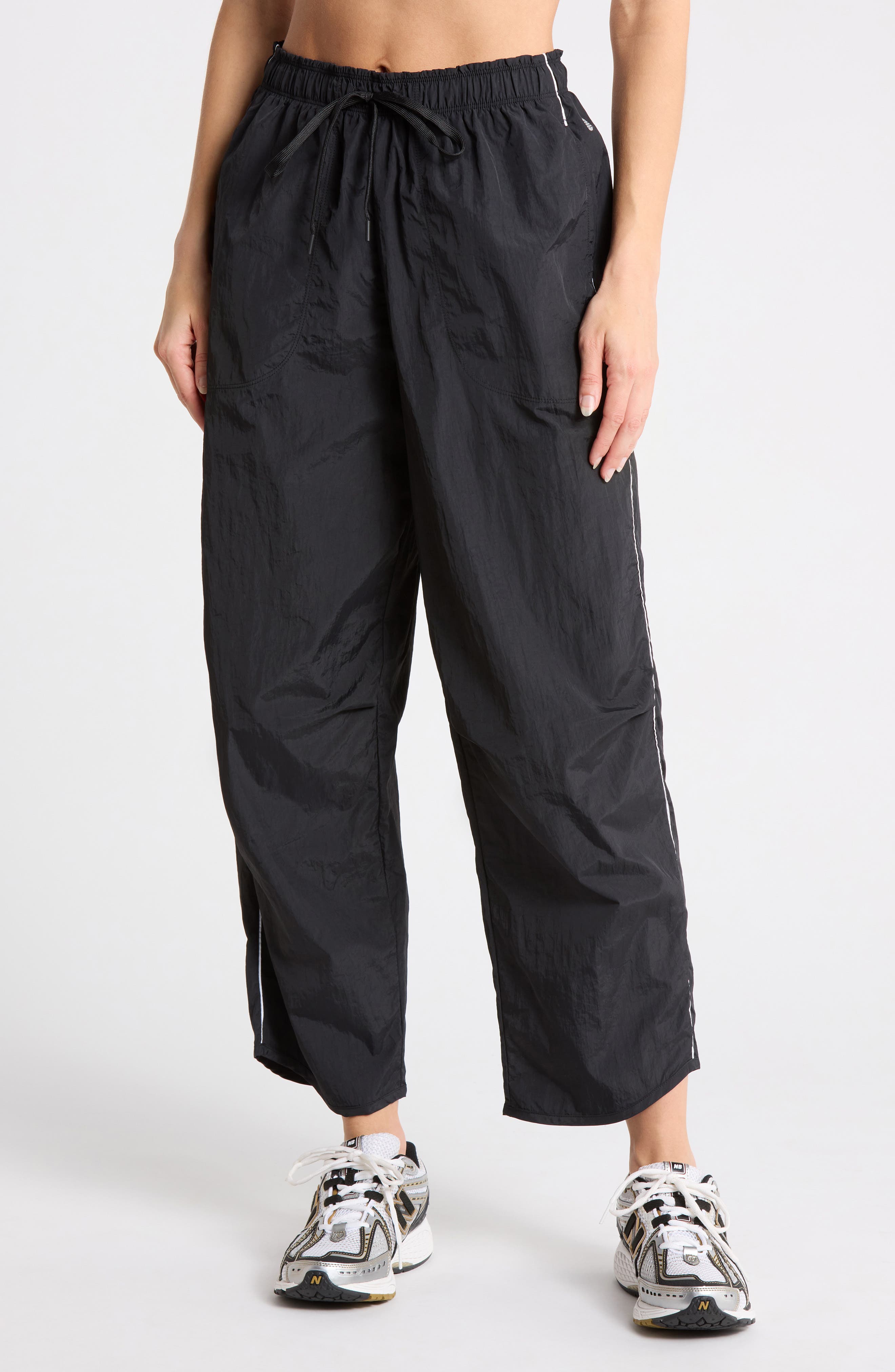 Breakaway Crinkled Track Ankle Pants