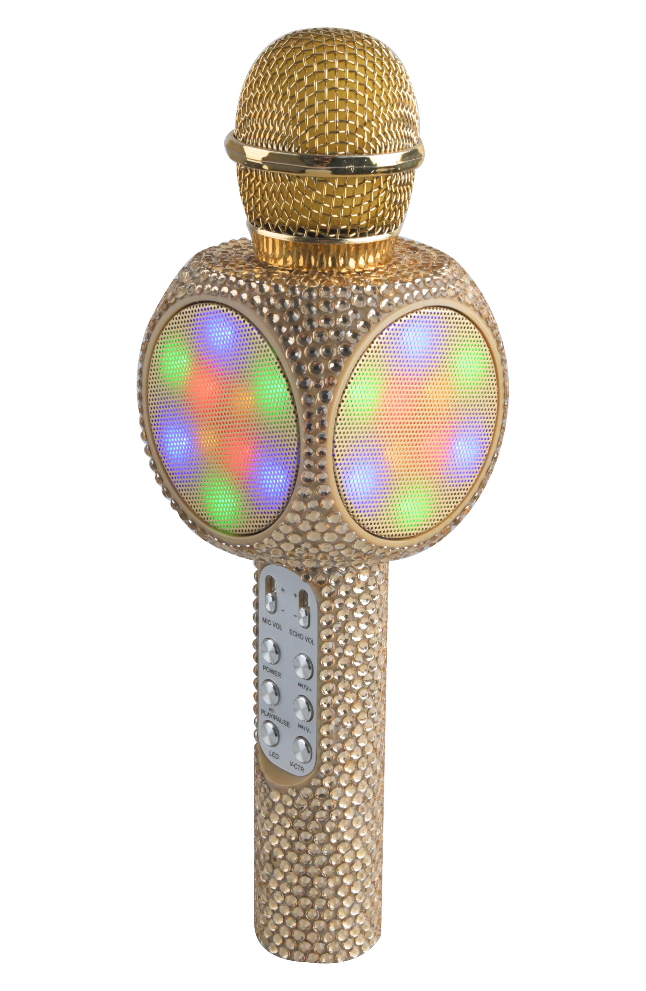 TREND TECH Sing-Along Bling Karaoke Microphone & Bluetooth Speaker ...