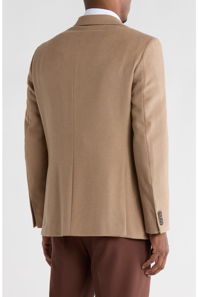 Notch Lapel Wool Blend Sport Coat, Alternate, color, TAN