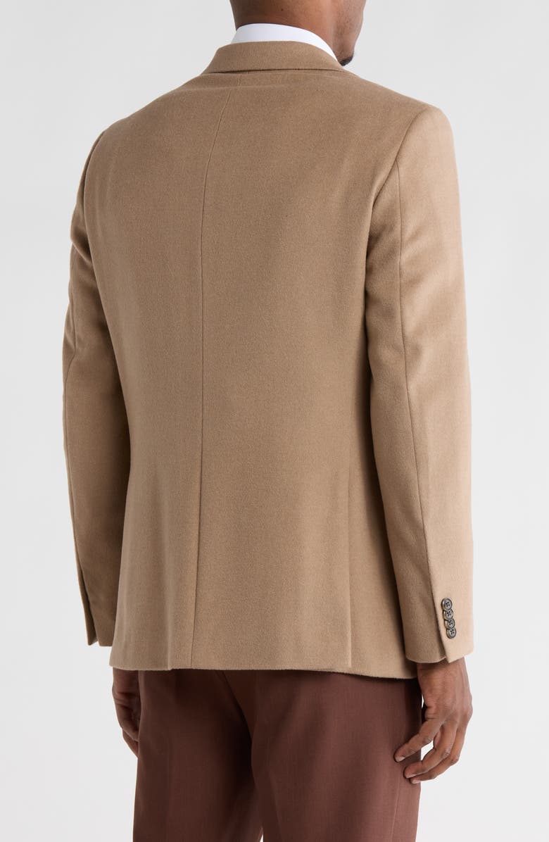 Michael Kors Notch Lapel Wool Blend Sport Coat, Alternate, color, Tan