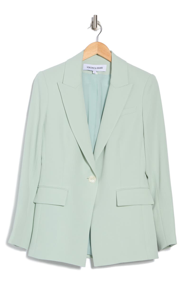 Veronica Beard Long & Lean Dickey Jacket, Alternate, color, Sea Mist