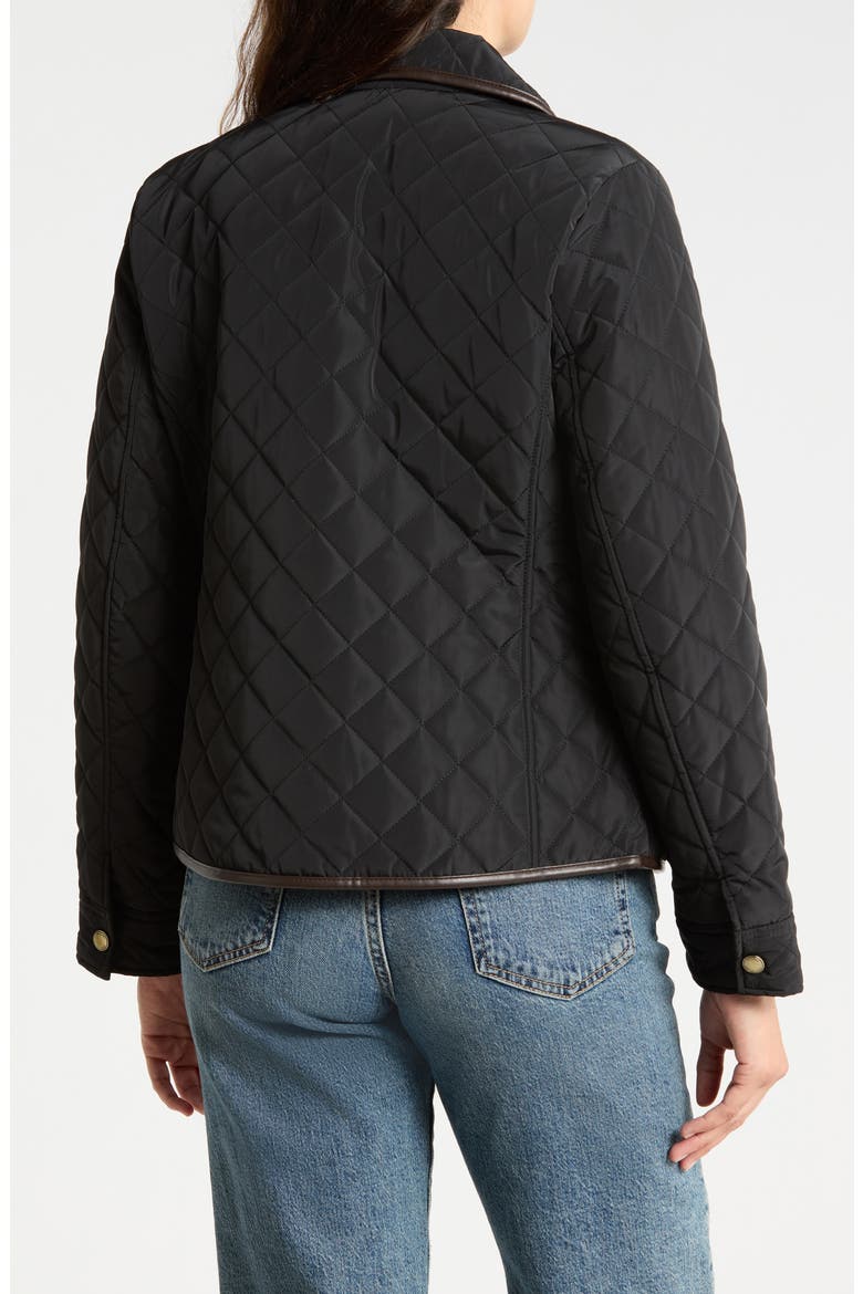 Quilted Barn Jacket, Alternate, color, BLACK